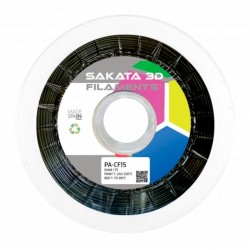 Filamento Nylon con fibra de carbono - PA-CF15 - 1.75mm - Sakata 3D - 850g