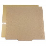 Lámina de acero flexible recubierta de Ultem (PEI) por ambos lados - gran fijación - para cama magnética 250x250mm