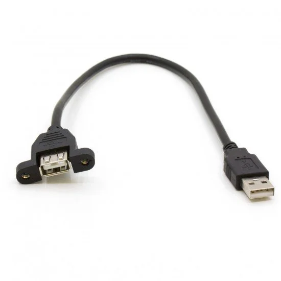 Cable de 2m de Extensión Alargador USB 2.0 - Macho a Hembra USB A -  Extensor - Blanco - 1 x Tipo A M