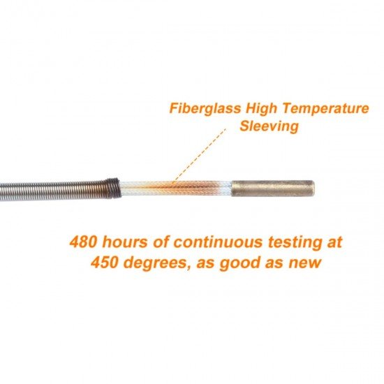 PT100 temperature sensor - detachable 4-wire - high temperature and precision