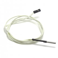 Termistor 100K ohm NTC 3950 encapsulado 3mm - cableado - Max 350ºC - Conector Dupont