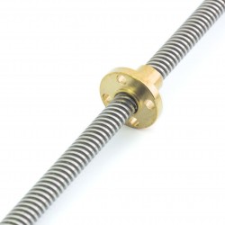 Lead Screw Dia 8MM Thread 8mm T8x8 Length 300mm / 350mm / 400mm / 500mm / 600mm / 800mm / 1m with copper or POM nut