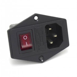 Socket with switch for power supply