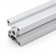 Slotted structural aluminum profile 3030 - 30 x 30 - length 1 meter