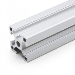 Slotted structural aluminum profile 3030 - 30 x 30 - length 1 meter