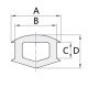 Sealing strip for 30 and 40mm aluminum profile - Slot 8mm