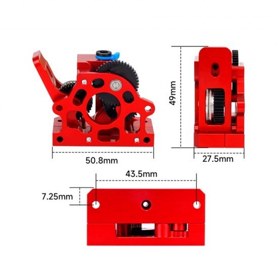 Extrusor HGX-lite: Potencia y Precisión - sin motor