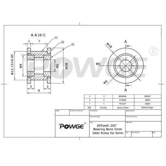 Gt2 2025 pulley dimensions