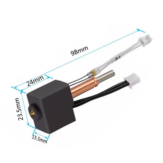 Heater Block Kit - Compatible with Anycubir Kobra3