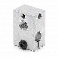 Bloque calefactor V6 para termistor PT100 3mm - Rosca M6 - Compatible con V5 y V6