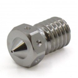 Nozzle - Boquilla de cobre plateado para filamento 1.75mm - 0.4mm