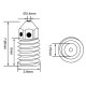 Hardened steel nozzle - Compatible with BambuLab A1 Mini - 0.4mm