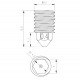 Hardened steel nozzle for TZ-V6 hotend - filament 1.75mm - 0.4mm