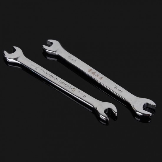 Double-Ended Fixed Wrench - 6 and 7 mm Steel - nozzles changes