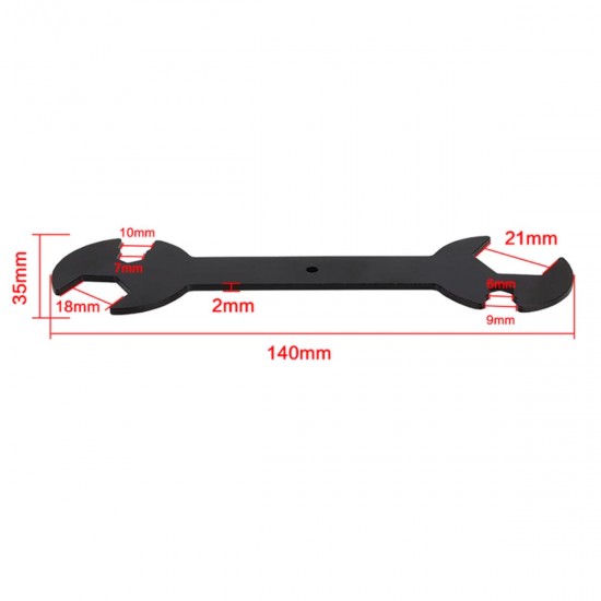 Multiple Wrench for 3D Printer - Nozzle Change - Heating Block Holder