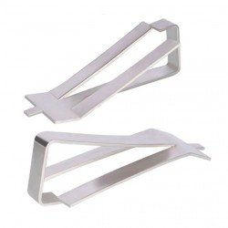 Metal clamp for heated bed glass