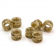 Brass, copper alloy threaded inserts - M5